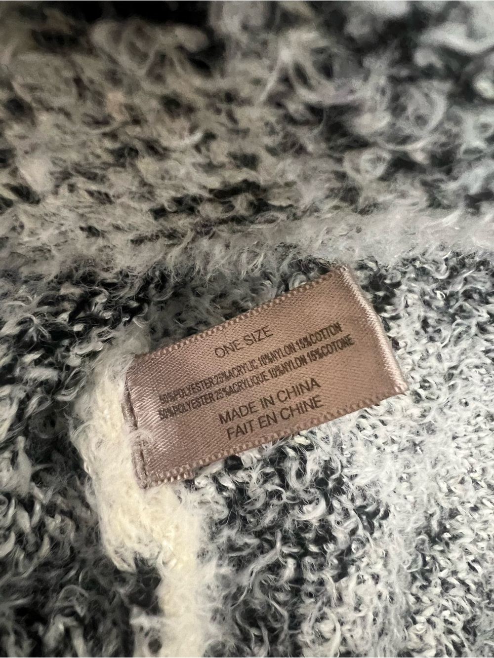 Anthropologie Cream and Black Floral Knit Open-Front Cardigan one size - Picture 9 of 9